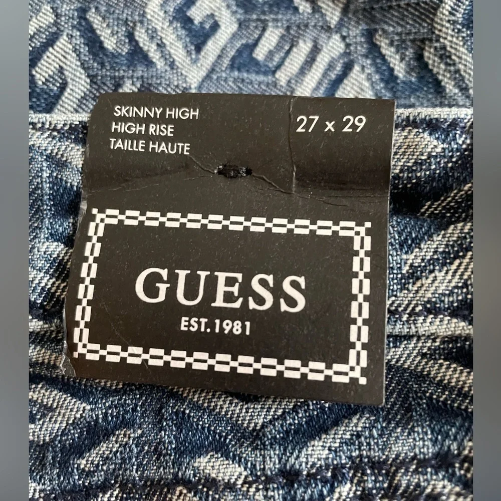Womens guess cube wash skinny jeans - Picture 8 of 10
